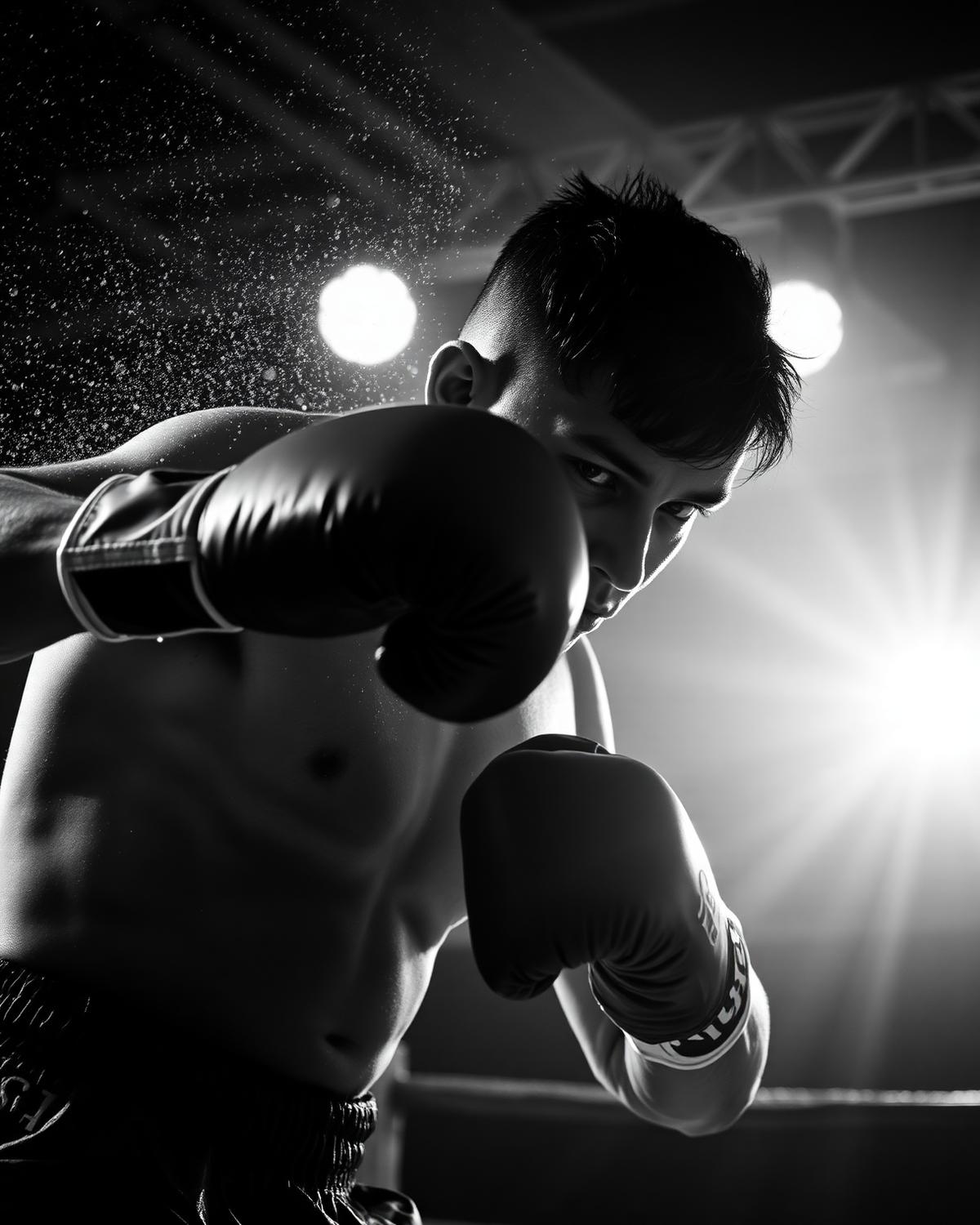 Left hook against the lights